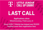ACT FAST:  Call-Up Grant Closes on Feb. 4th!